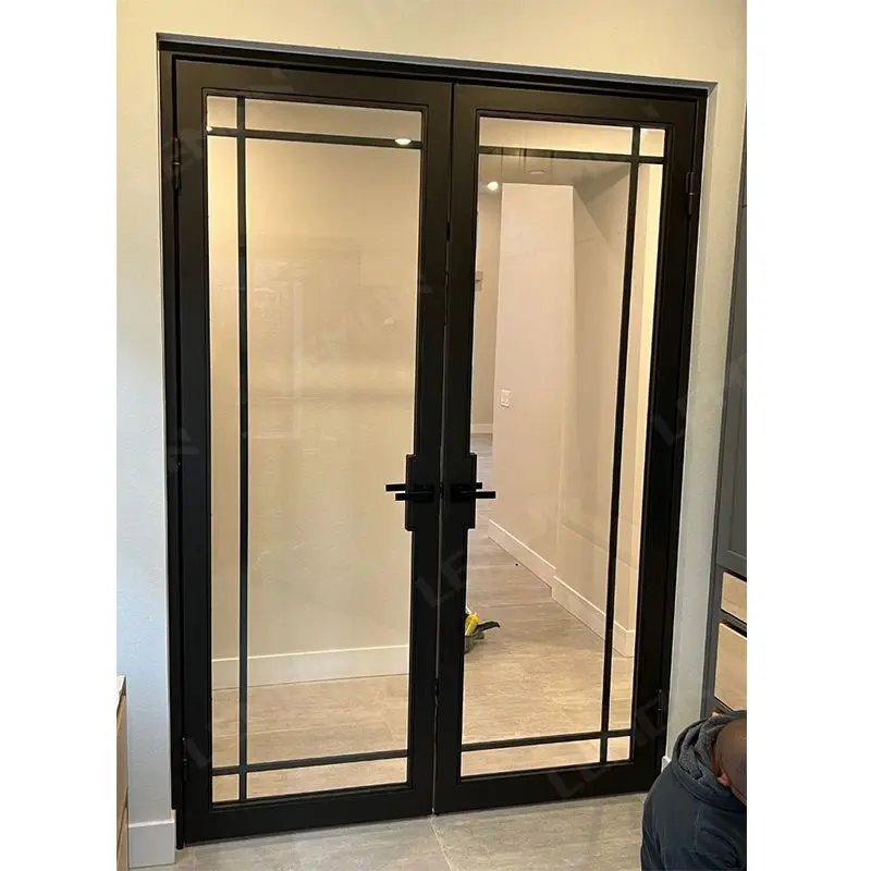 Latest Modern Screen Custom Turkey Price Room French cast iron oven door  wrought iron internal french door for houses