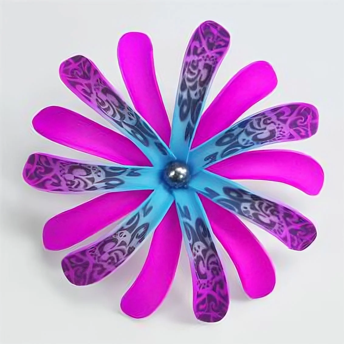 Best seller good quality Handcraft Handmade artificial tahitian foam flower with special tattoo and color pattern