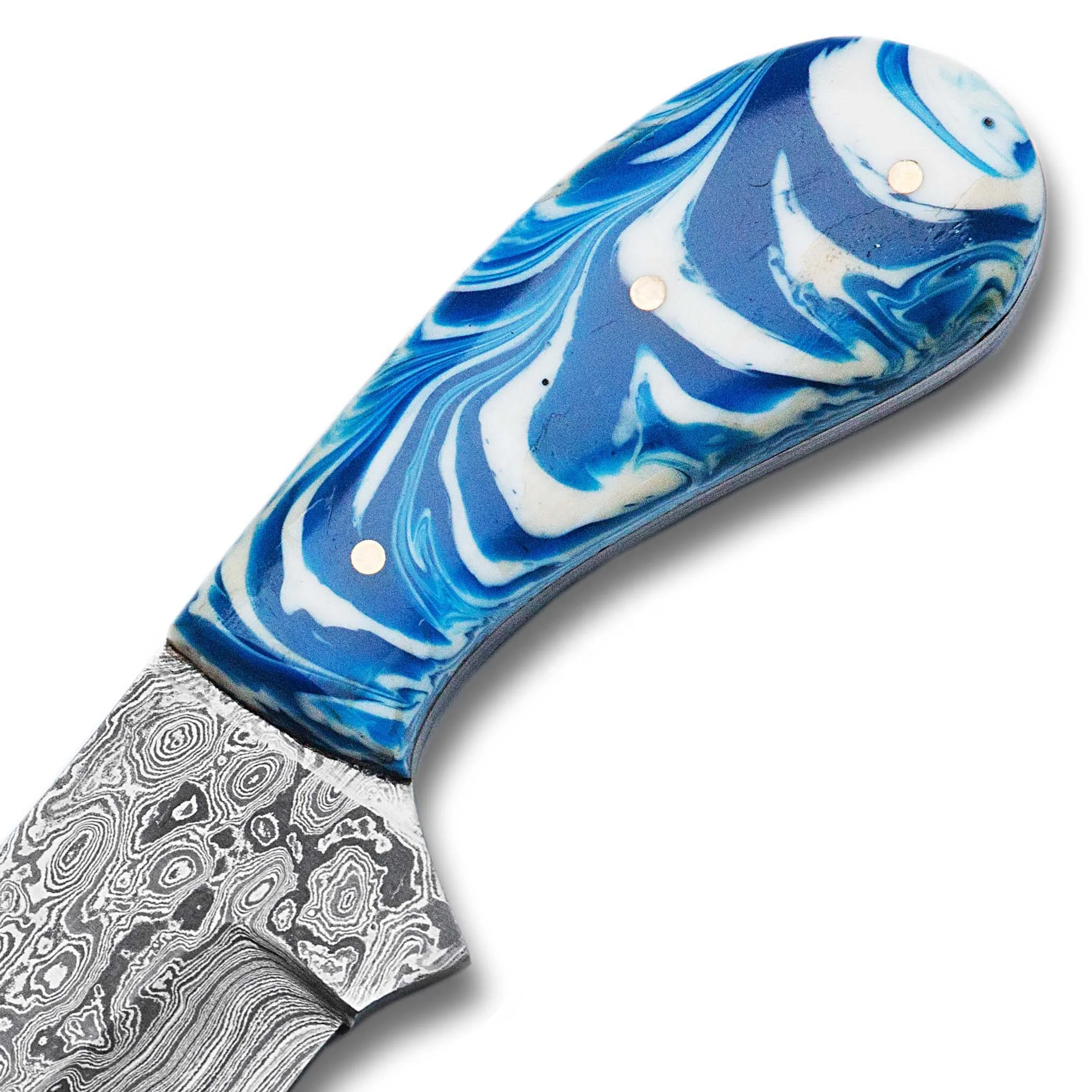 Нож ручной работы из дамасской стали