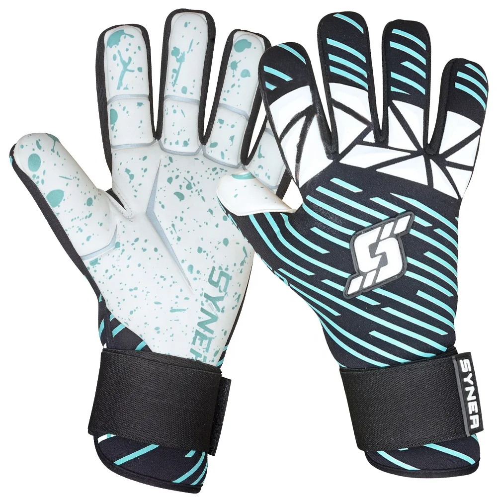 Professional Giga Grip Latex Goalkeeper Gloves Size 5 to 11 4mm Finger Protection for Training for Futbol Goalees