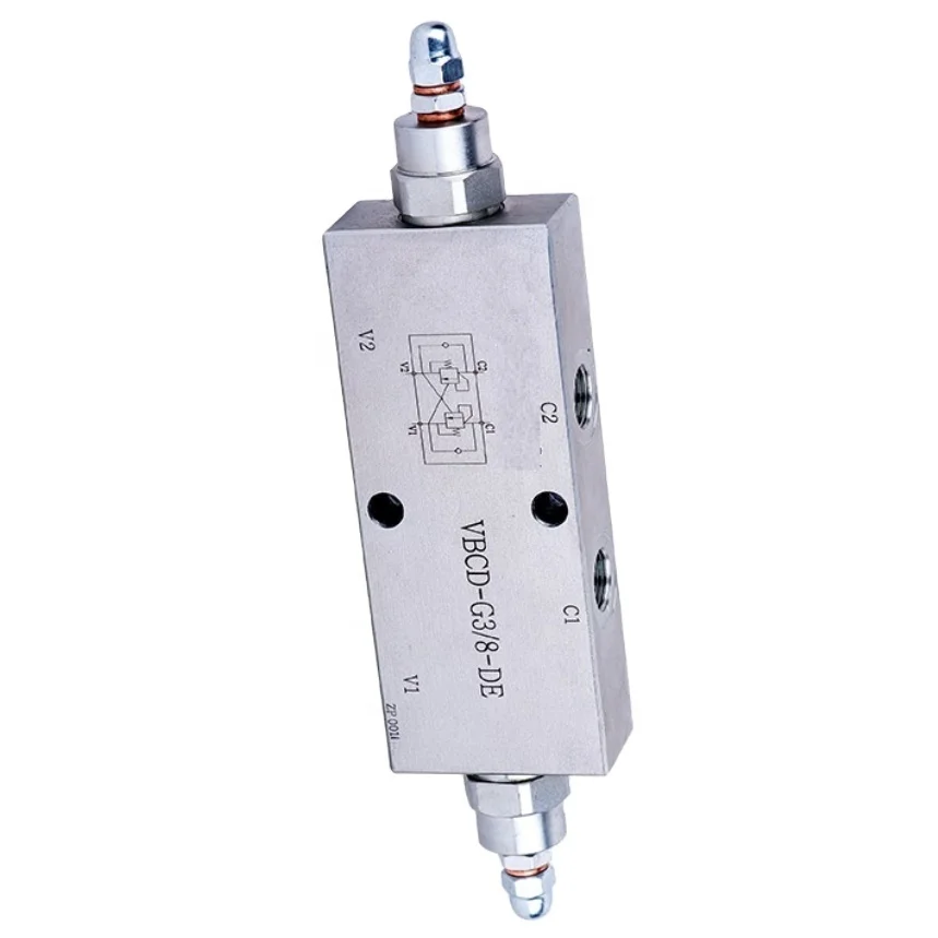 OVERCENTER hydraulic VALVE Double In Line, 25LPM, 350 bar, pilot ratio 4.5:1, VBCD-DE Double Balance valve for machinery