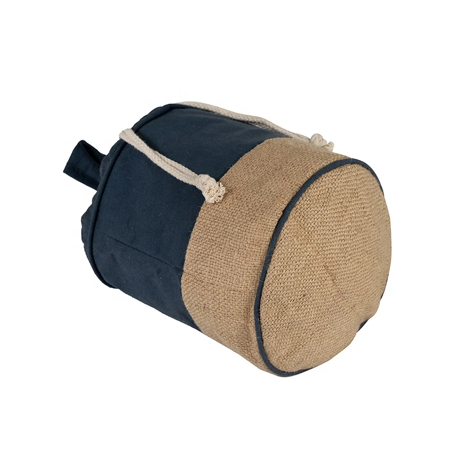 Customizable Hemp Cosmetic Case with Drawstring Closure Printed Logo for Accessories and Cosmetics Bag