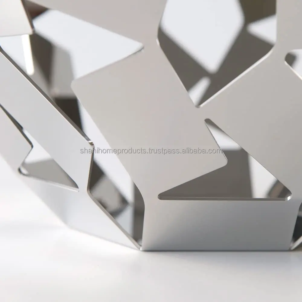 Buy Decorative White Color Metal Countertop Fruit Holder Basket For Home and Restaurant Uses Wholesale Prices