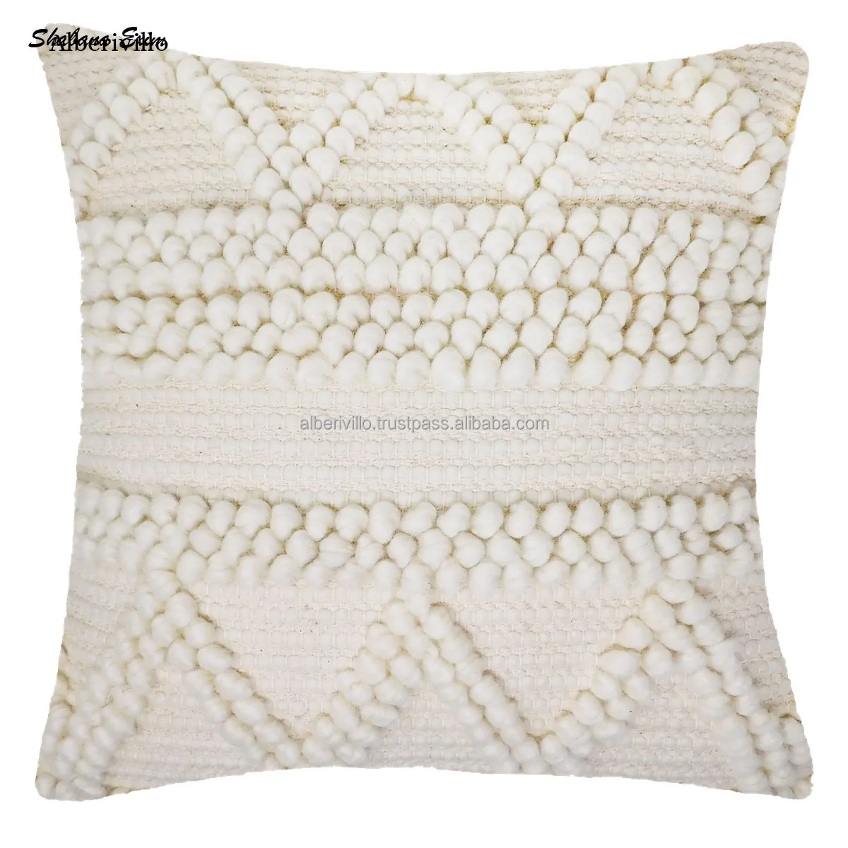 Оптовая продажа стеганая наволочка в стиле бохо тканая вручную хлопчатобумажная Рождественская роскошные декоративные подушки из Индии