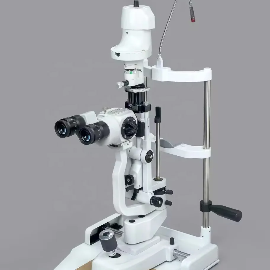 Ocular Slit Lamp with 2, 3, 5 Step Magnification and Camera Adapter Durable Metal and Plastic Material