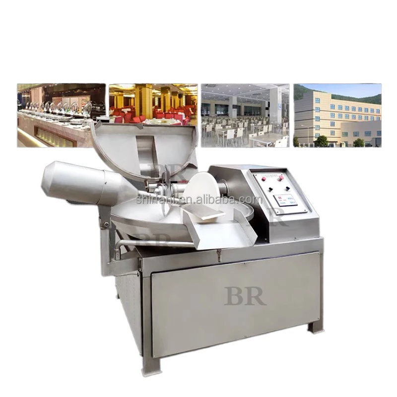 CE approved chopping meat slicer/ small sausage bowl cutter/meat and vegetable chopping machine
