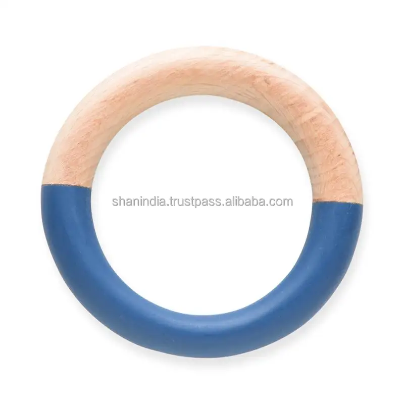 High Quality Handmade Fashion Resin and Beech wood joint Bangle for women