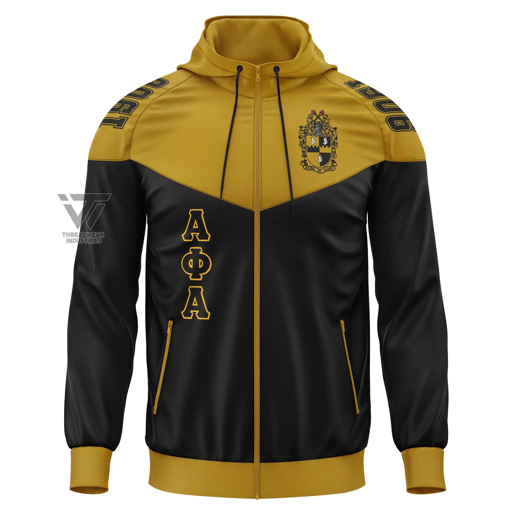 Куртка с капюшоном Alpha Phi Alpha с вышивкой