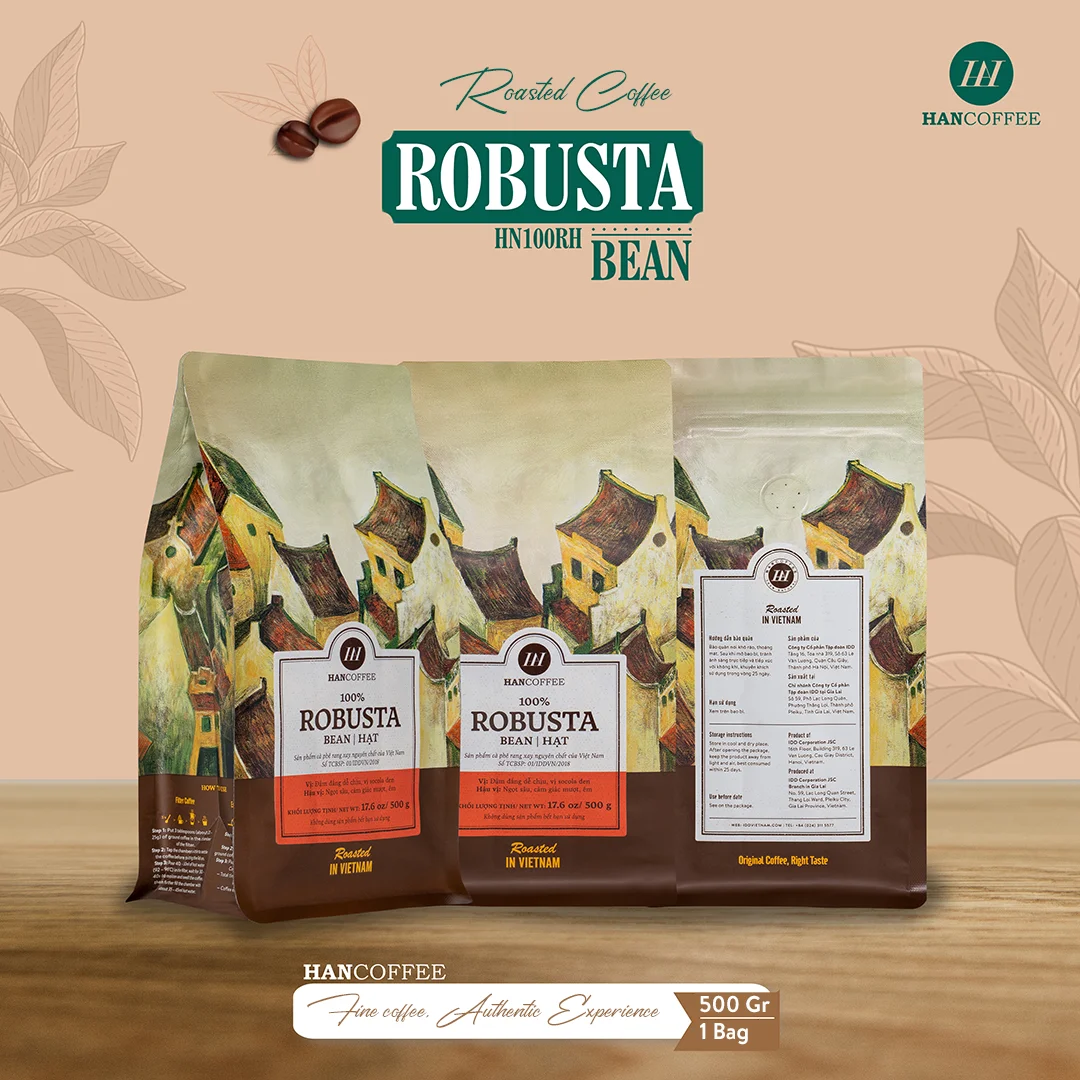 Exclusive 100% Robusta Coffee Ground from Vietnam High Quality Roasted Bean Coffee with Private Label for Filter Cup
