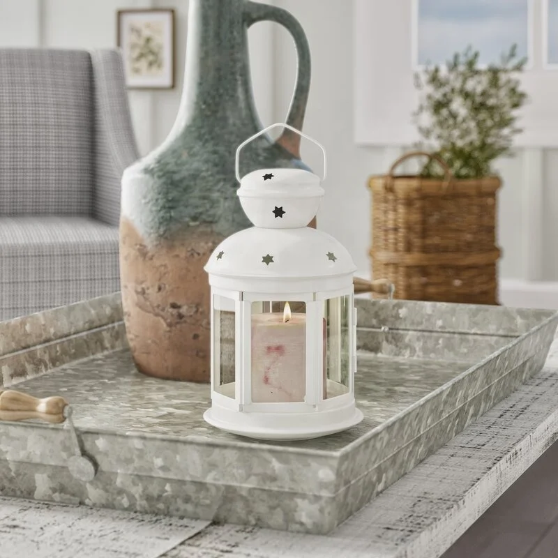 Table Candle Lantern Set of 2 Moroccan massive design natural metal for home or office decoration Customizable