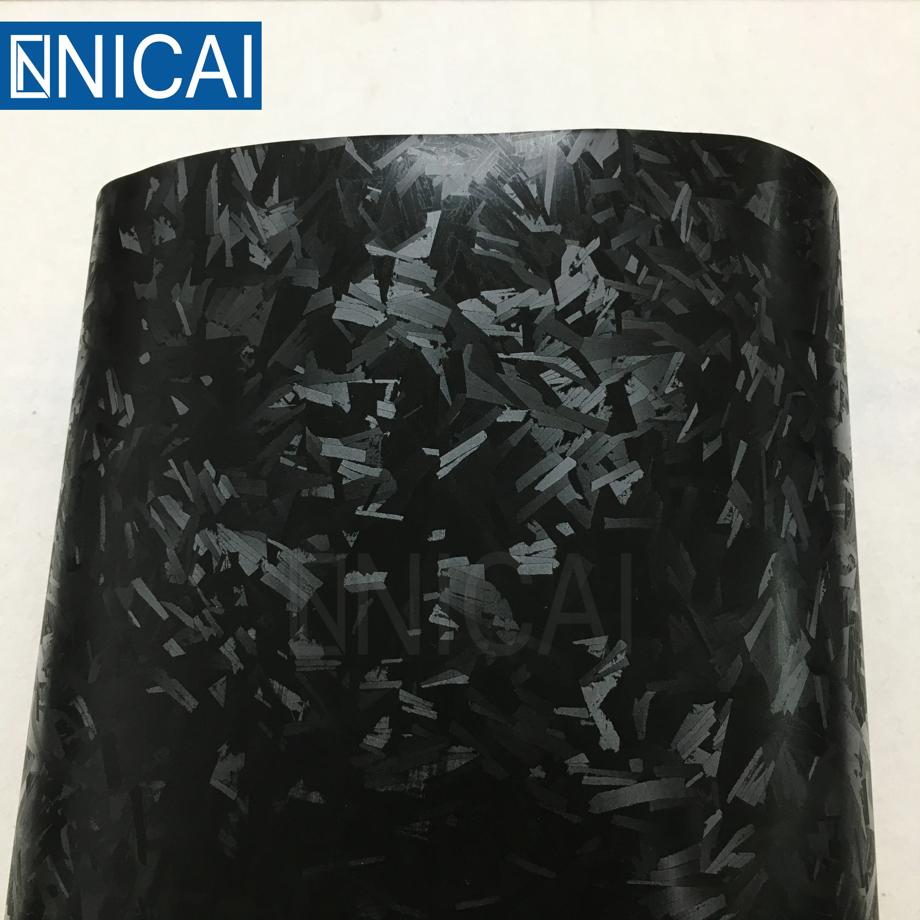 NICAI Forged Carbon Vinyl Laptop Skin Automobiles 3D Black Carbon Fiber Phone Sticker Vinyl Film for Laptop Skin OEM ODM Wrap