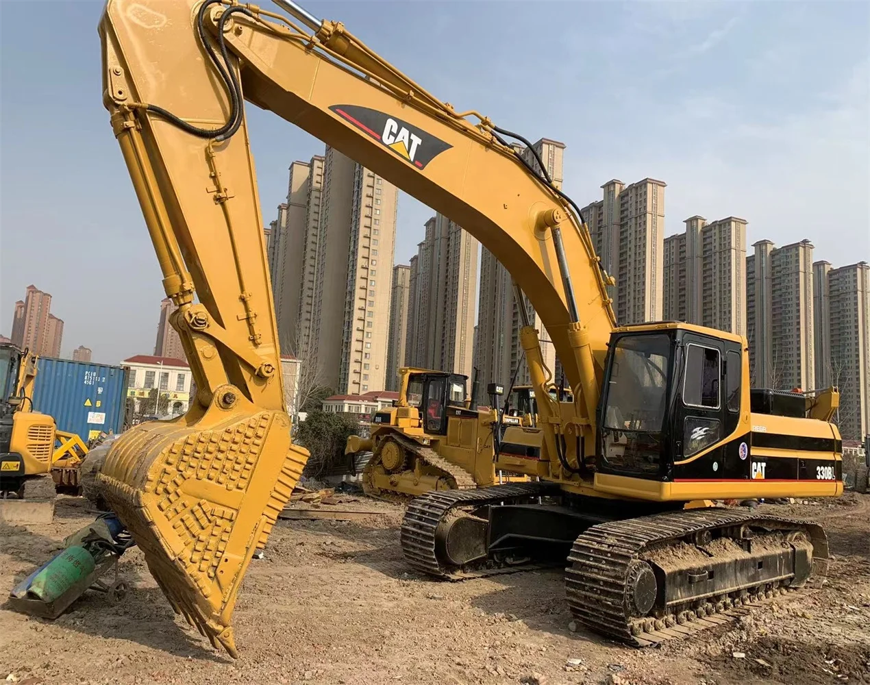 Original Japanese excavator used caterpillar 330bl crawler excavator with hydraulic sticker for sale
