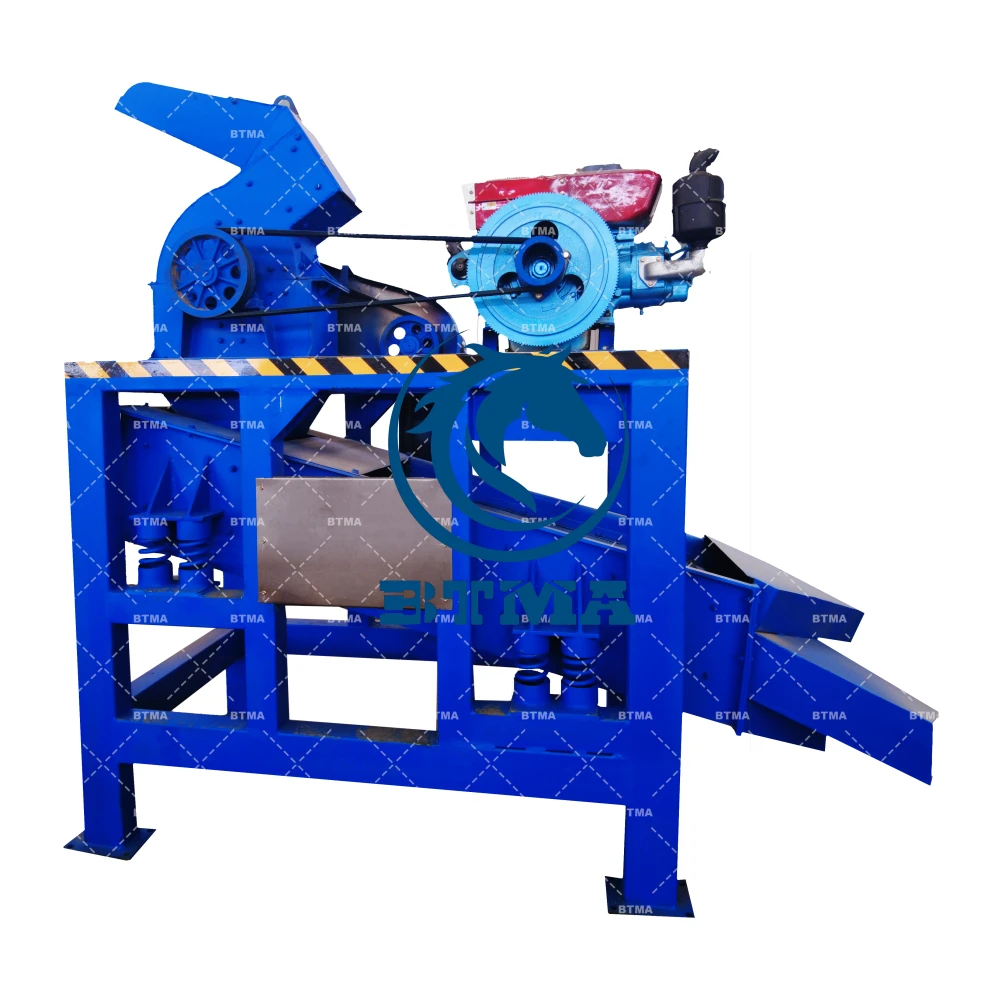 BTMA PC400X300 Good quality diesel stone hammer mill grinder with vibrating screen
