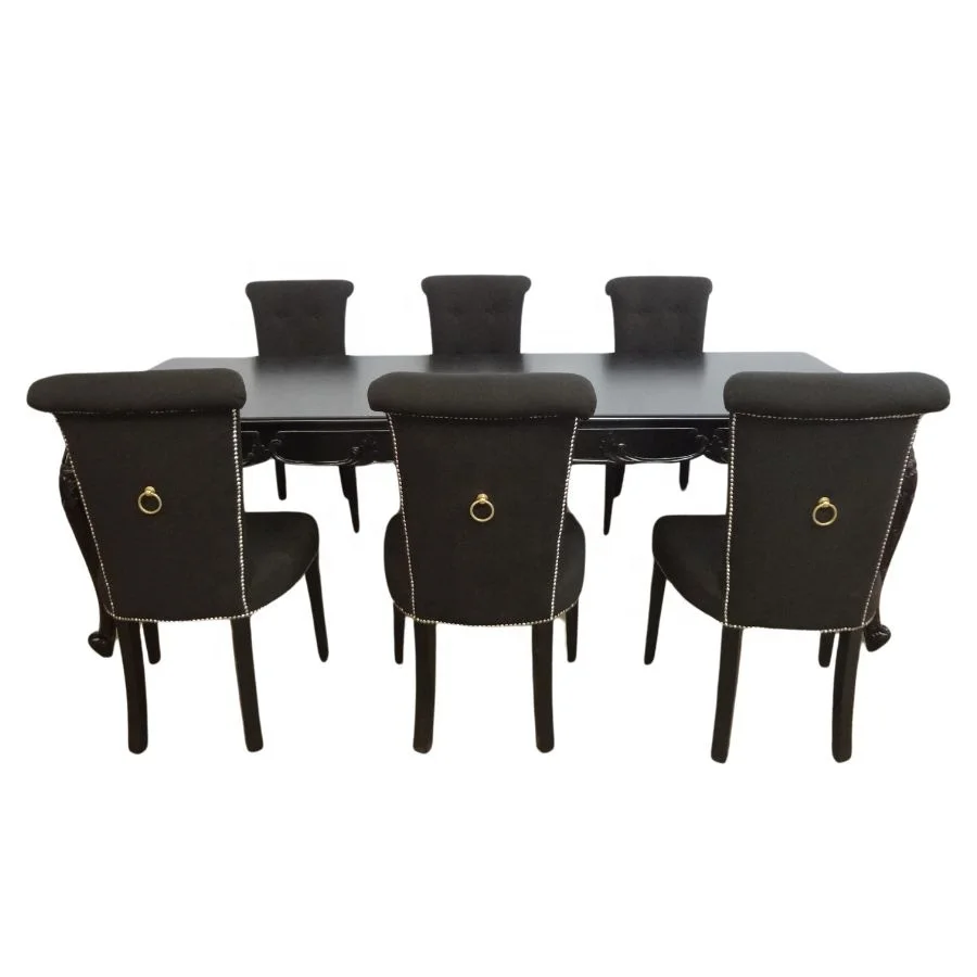 Современный деревянный обеденный стол с шестью обеденными стульями для столовой домашней мебели и ресторанной гостиничной мебели