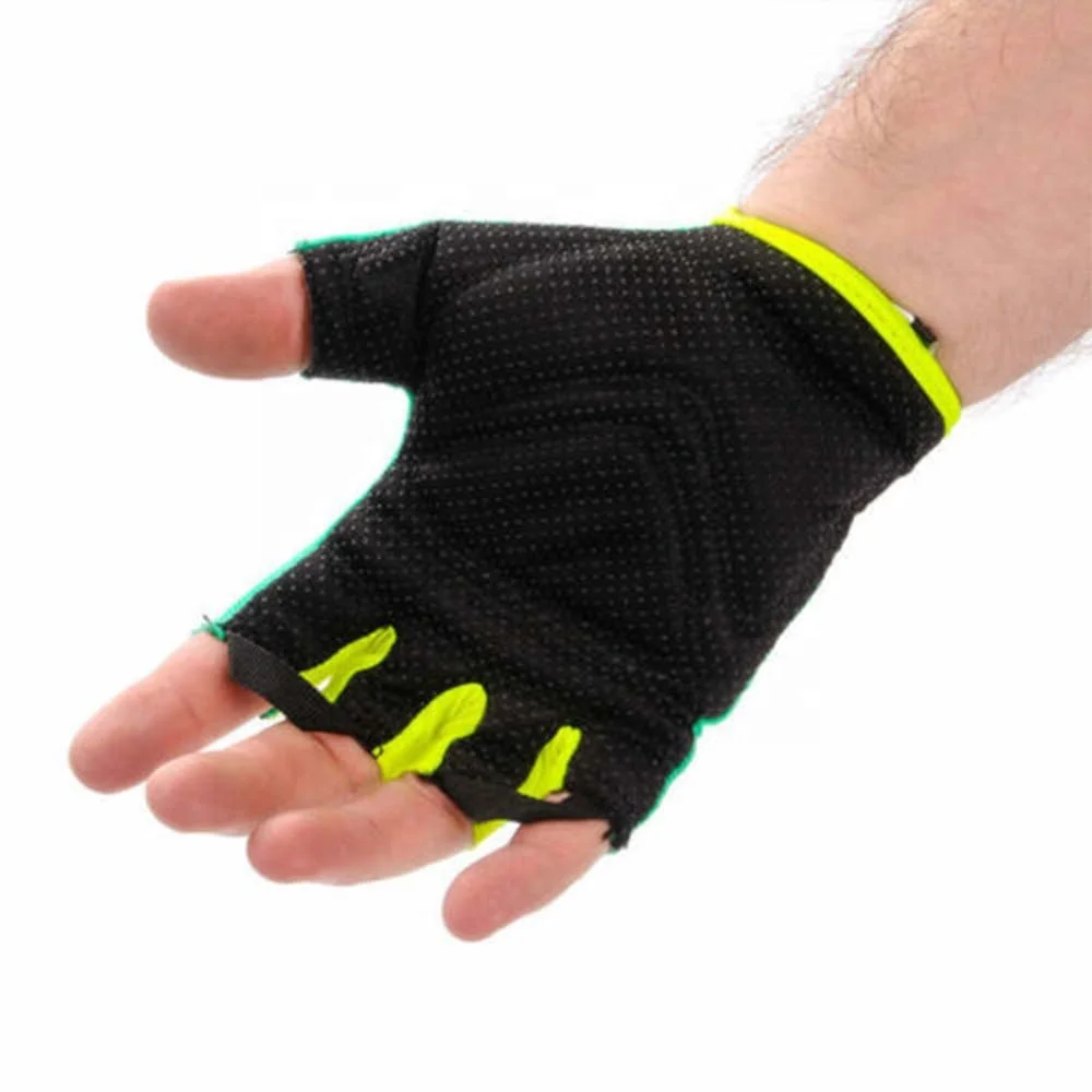 Wholesale Half Finger Finger Cycling  Breathable Anti Slip Pad Motorcycle Road Bike Gloves Men Women