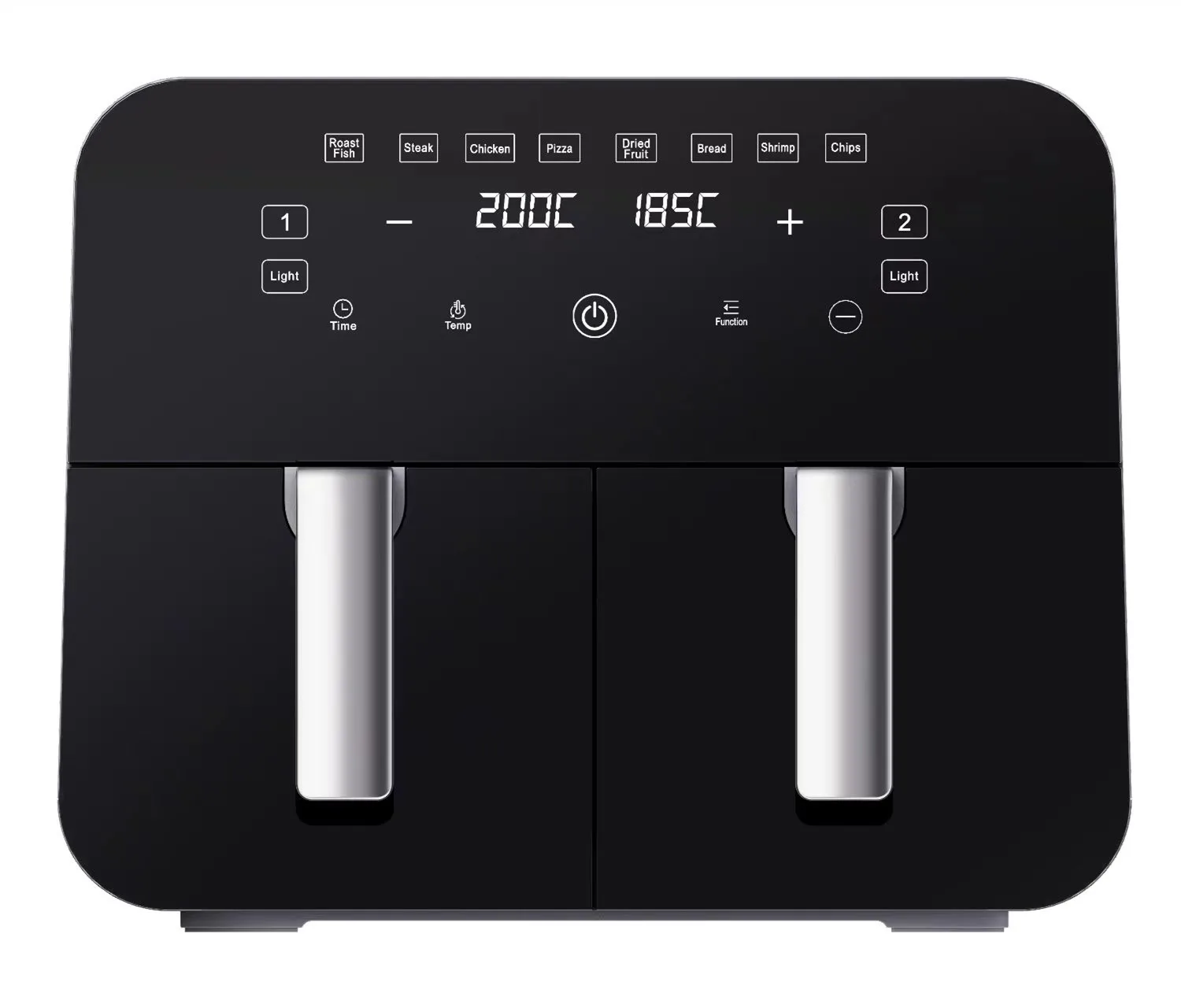 Double Airfryers Multi Function Electric Smart Dual Basket 6L 8L 9L   Digital Oven Air Fryer