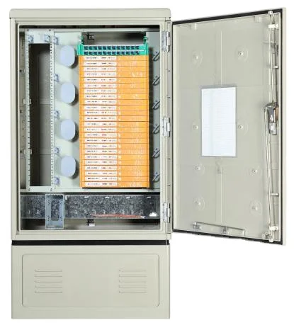 FTTH 288Cores  Outdoor SMC Fiber Optic Cabinet Telecom Outdoor Cabinet telecom cross connection cabinet forFiber Optic Equipment