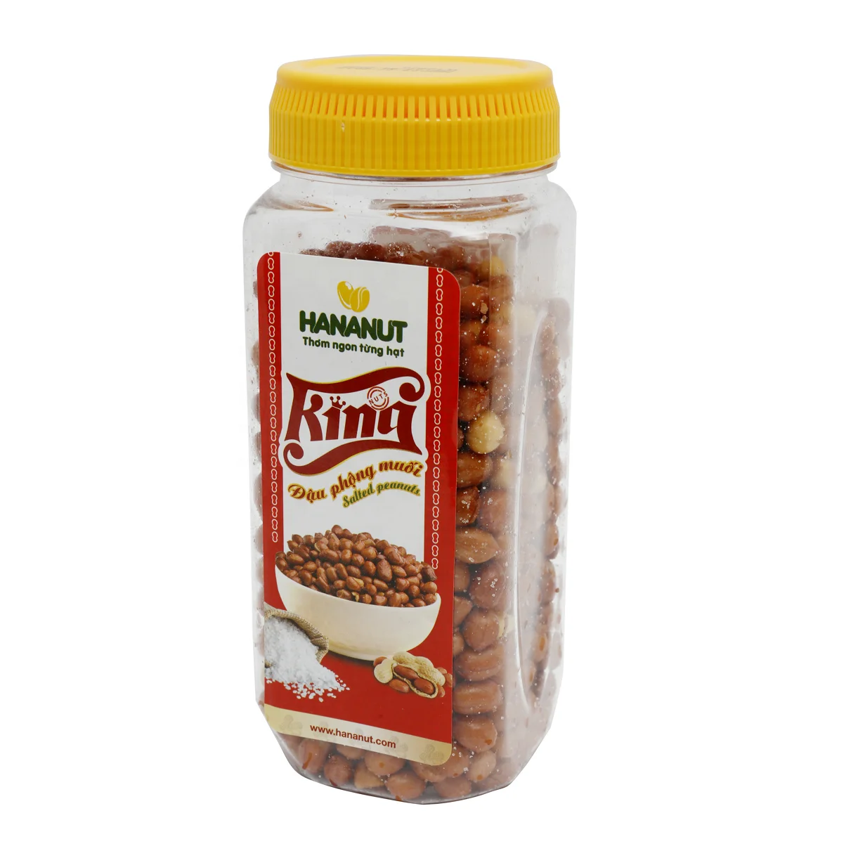 Vietnamese snack food, roasted peanut with red hot pepper, garlic, salt ...