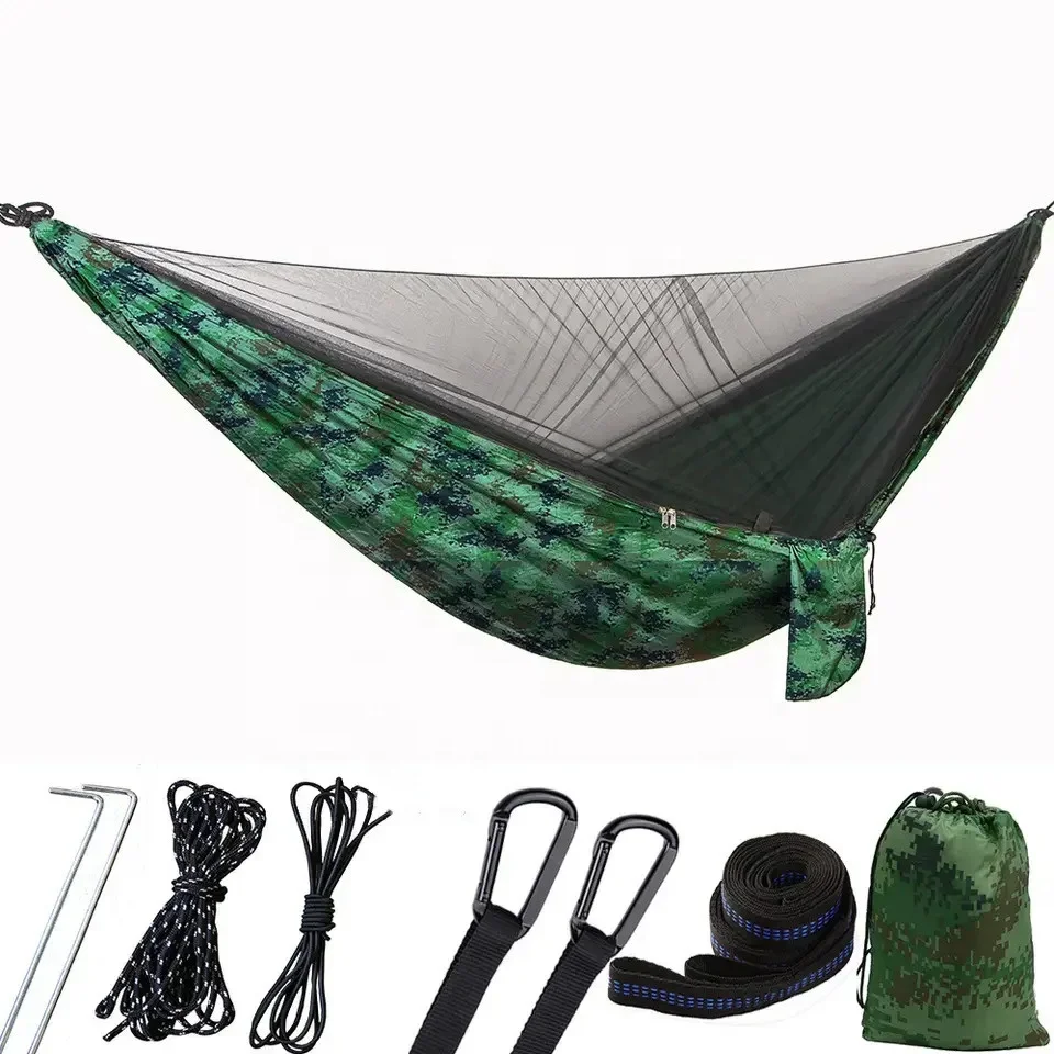 Fast Delivery Outdoor Hammock Custom Portable Hammock Travel Camping and Hiking Hammock With Mosquito Net export from Bangladesh