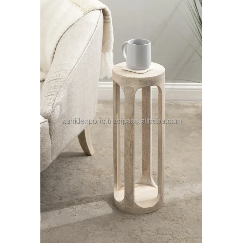 Modern Wooden Decorative Drink Table for Plant Display and Item Storage unique dimension Home Decor