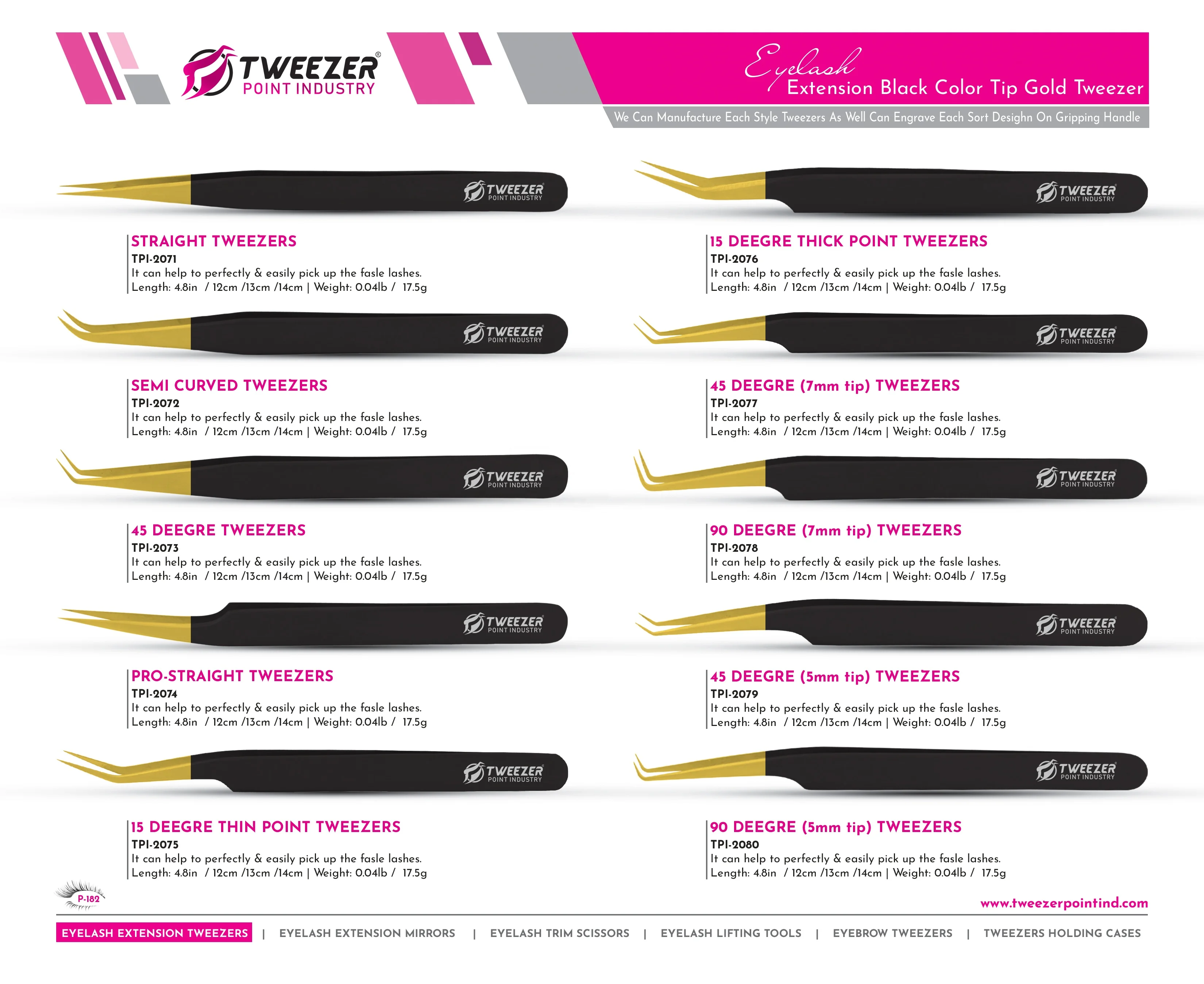 Multipurpose Custom Color Stainless Steel Best Price private label isolation volume eyelash tweezers