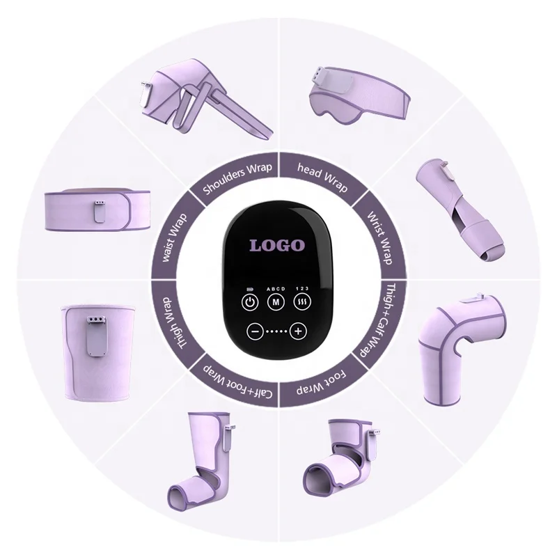 YICOLY Oem&Odm Free Combination Knees Hands Air Pressure Leg Massage With Heat Air Compression Foot Massager Leg Massager