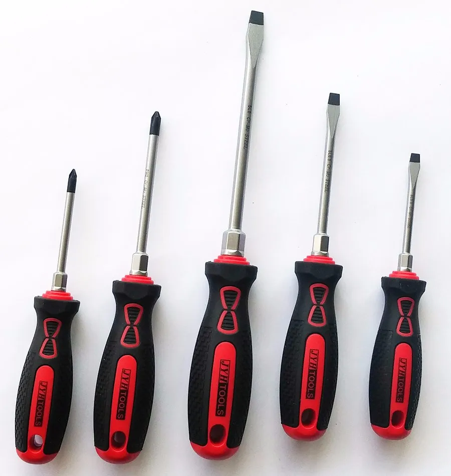 Flat and Phillips screwdriver Taiwan made JYH TOOLS crew driver set