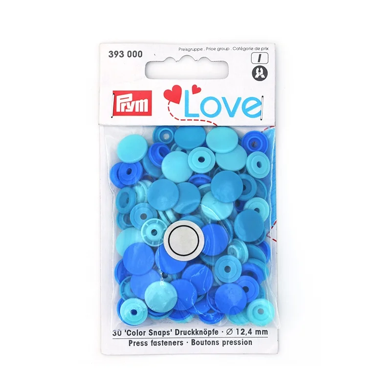 Prym Wholesale Products 393008 Love Color Needlework Snap Buttons Fasteners Press studs