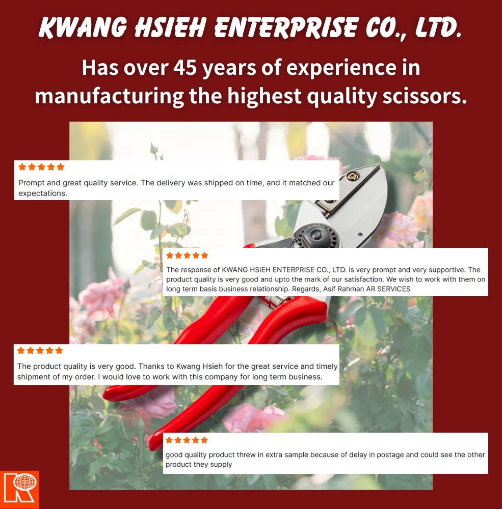 Kwang Hsieh Professional Drop Forged Metal Garden Pruning Shears