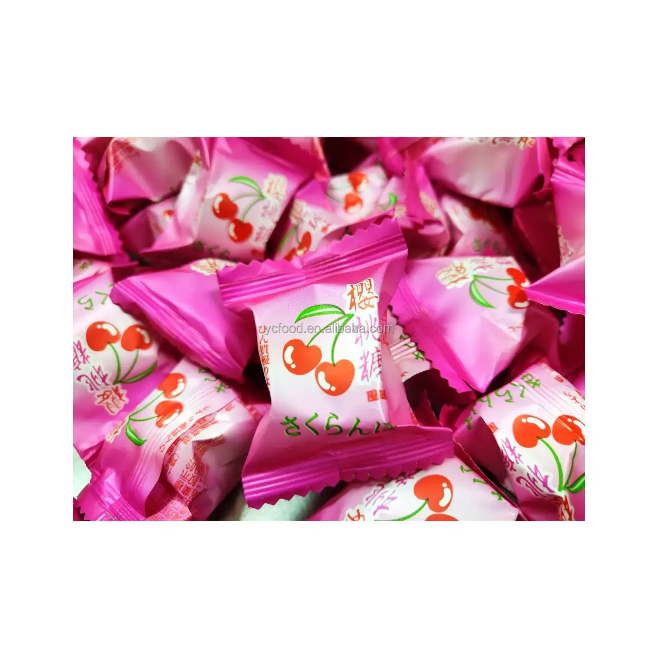 
Taiwan factory Soft Cherry Candy Fruity Gummy Candy in Bulk (Vegetarians can eat) 