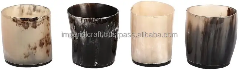 hot selling buffalo horn cup new simple vodka shot cup beer mug viking horn cups glass