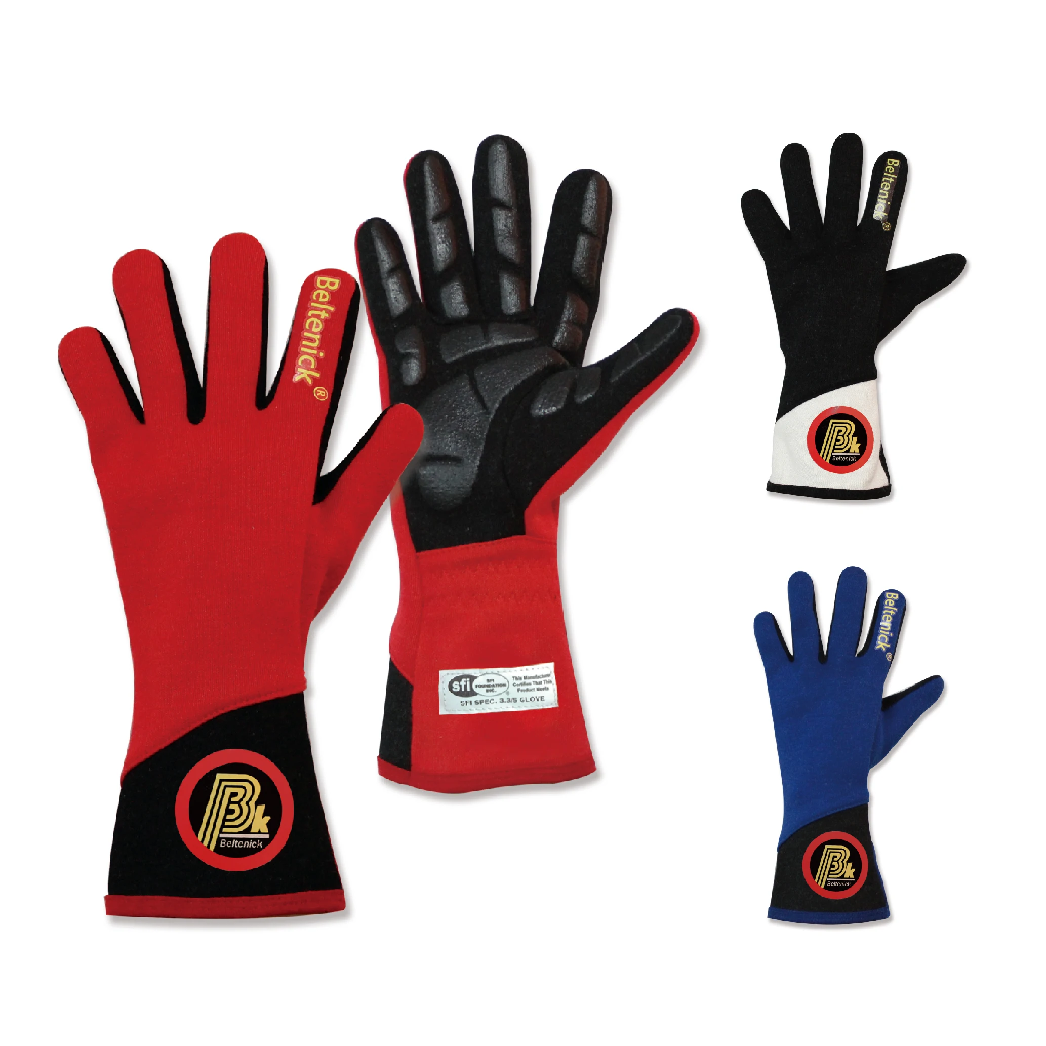 Beltenick SFI Approved  Blue Racing Gloves For Sports Racing Car GLN-400