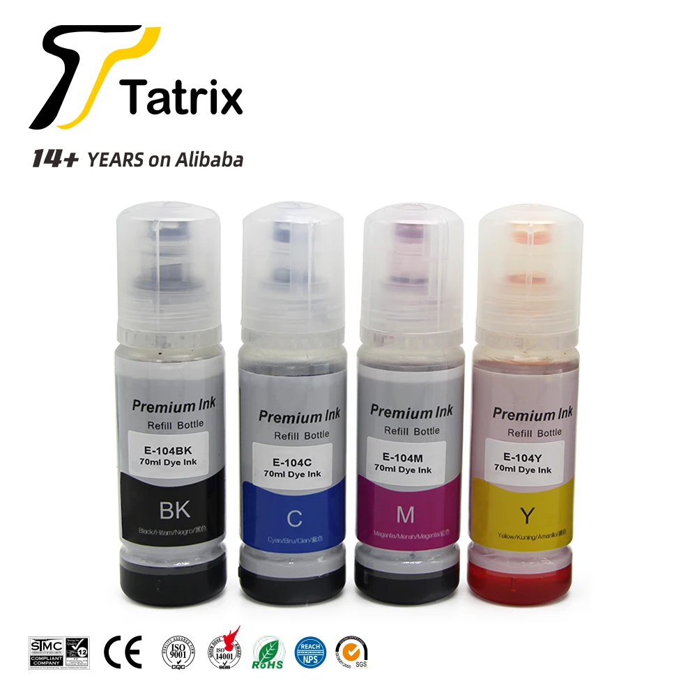 Tatrix 104 чернила для ECOTANK цвет водная бутылка пополнения чернил Epson ET-2710