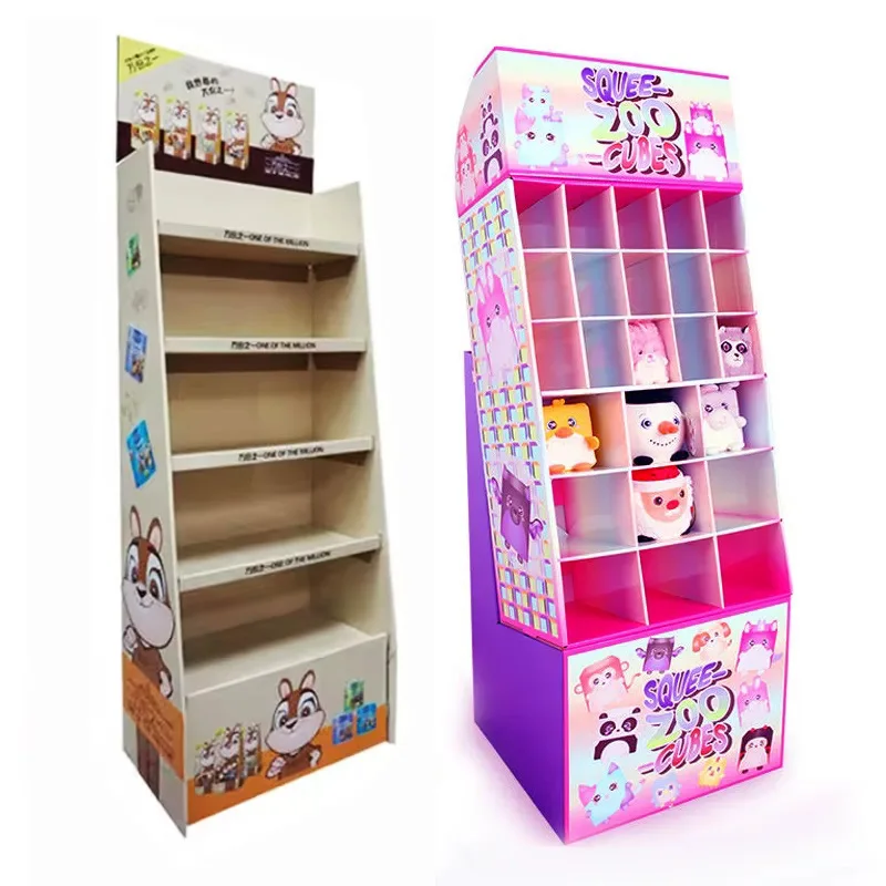 Corrugated Cardboard Display Stand for Kids Toys Paper Display Rack for Efficient Showcasing