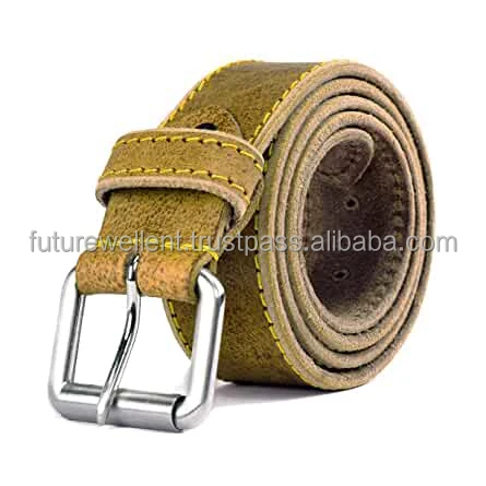 OEM  Genuine Hair-on Cowhide Men Belt With Pin Buckle Factory  Fur Belts Private Label  Genuine leather belts from Pakistan