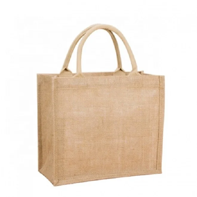 Custom Printed Eco-Friendly Promotional Shopping or Personal use Plain Fancy Jute Bag For Fashion