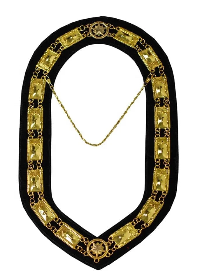 Masonic Regalia Scottish Rite 33rd Degree Chain Collar with purple velvet highest quality
