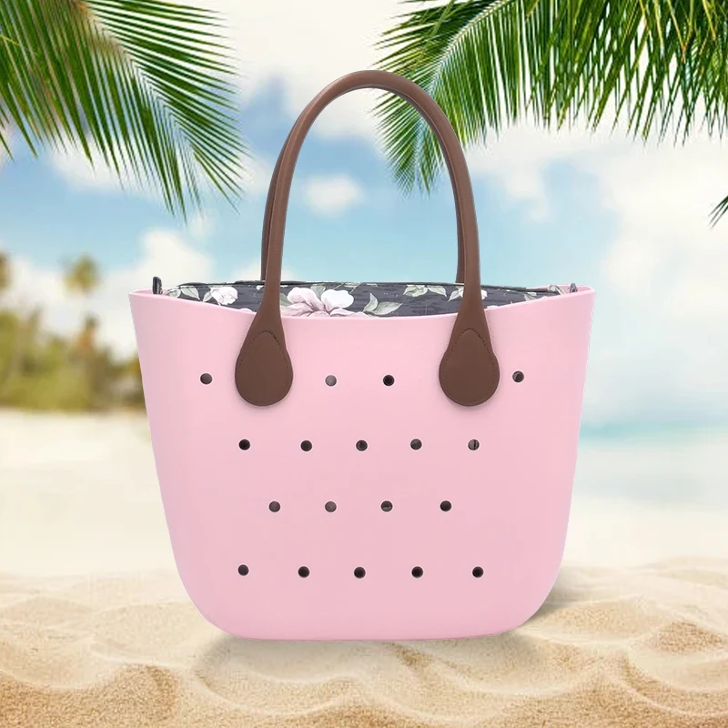 2024 Summer All Match Travel Bag For Women EVA Silicon Waterproof High Capacity Beach Bogg Bag Tote Handbag