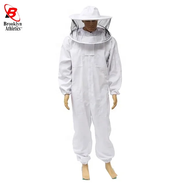Beekeeping Cotton Coverall hooded ventilated beekeepers cloth