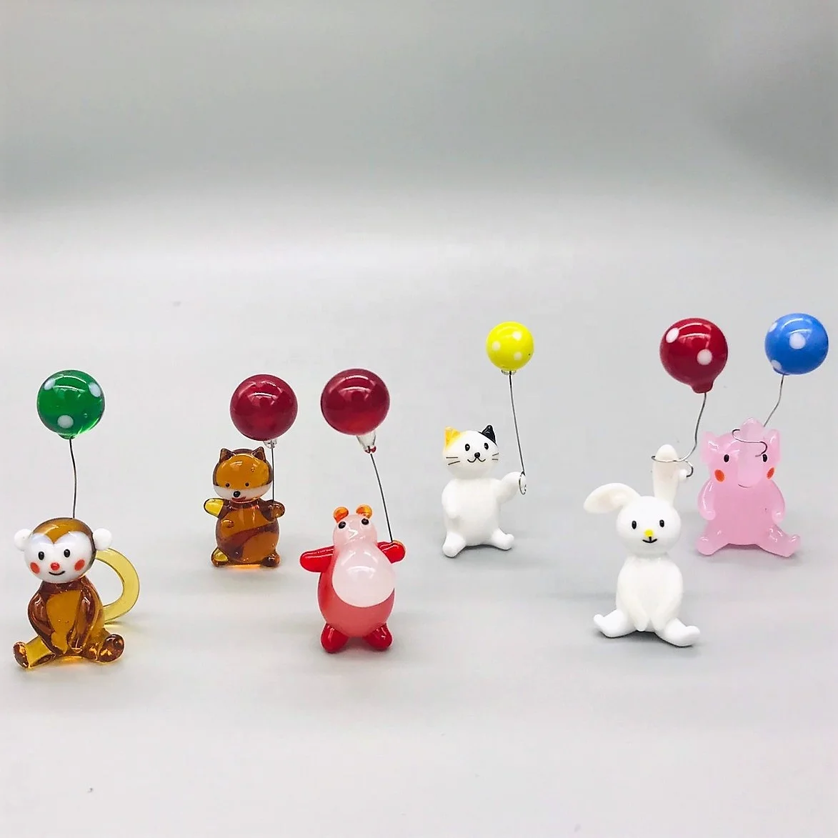 Mixed Design Miniature Small Figurine Murano Glass Animal