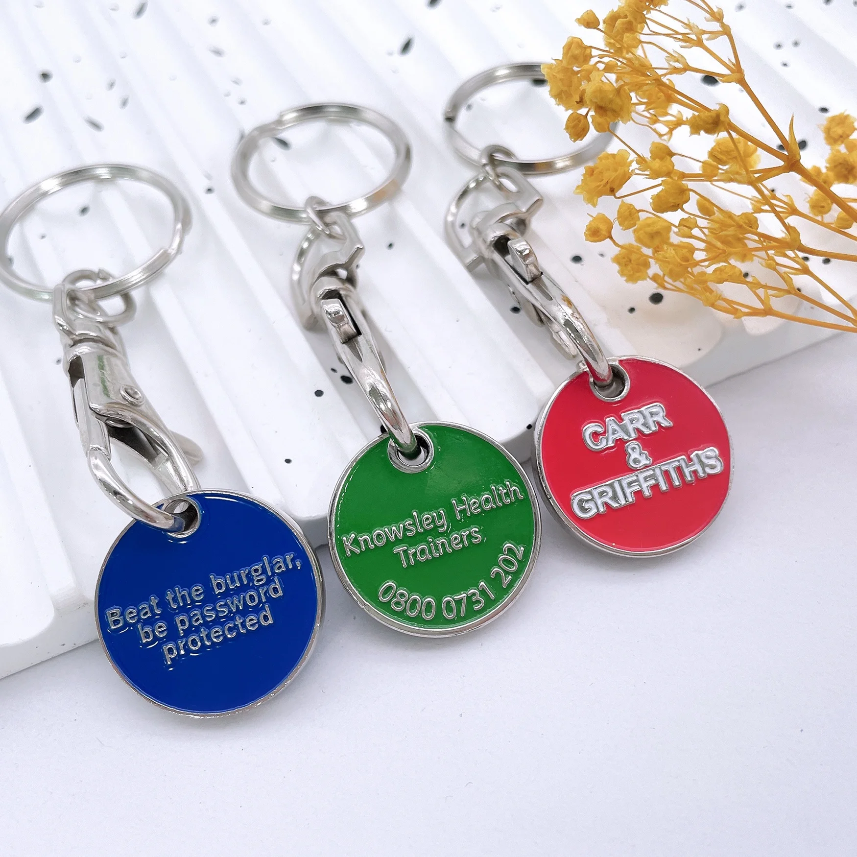 Жетоны тележки с логотипом на заказ