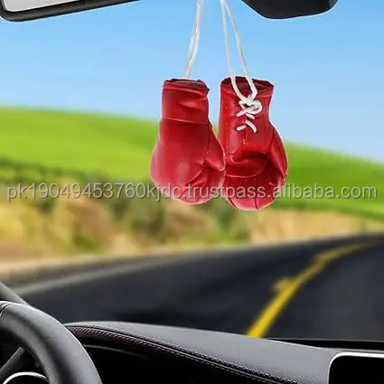 Miniature Boxing Gloves and Hanging Bag Decorative Sporting Accessories and Keychains for Home Use