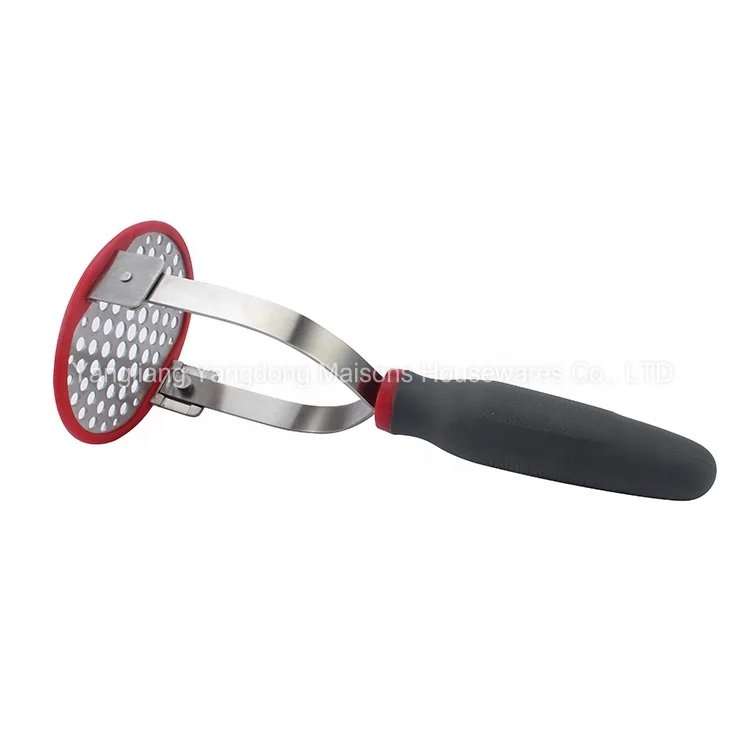 Maisons Kitchen Accessories Heavy Duty Fruits Stainless Steel Potato Masher with Non-Stick Handle
