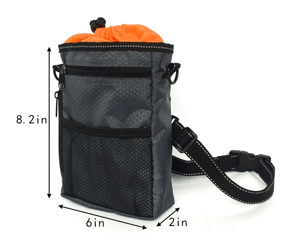 Multifunctional pet training bag adjustable waist bag for walking the dog sewing pet dog treat pouch