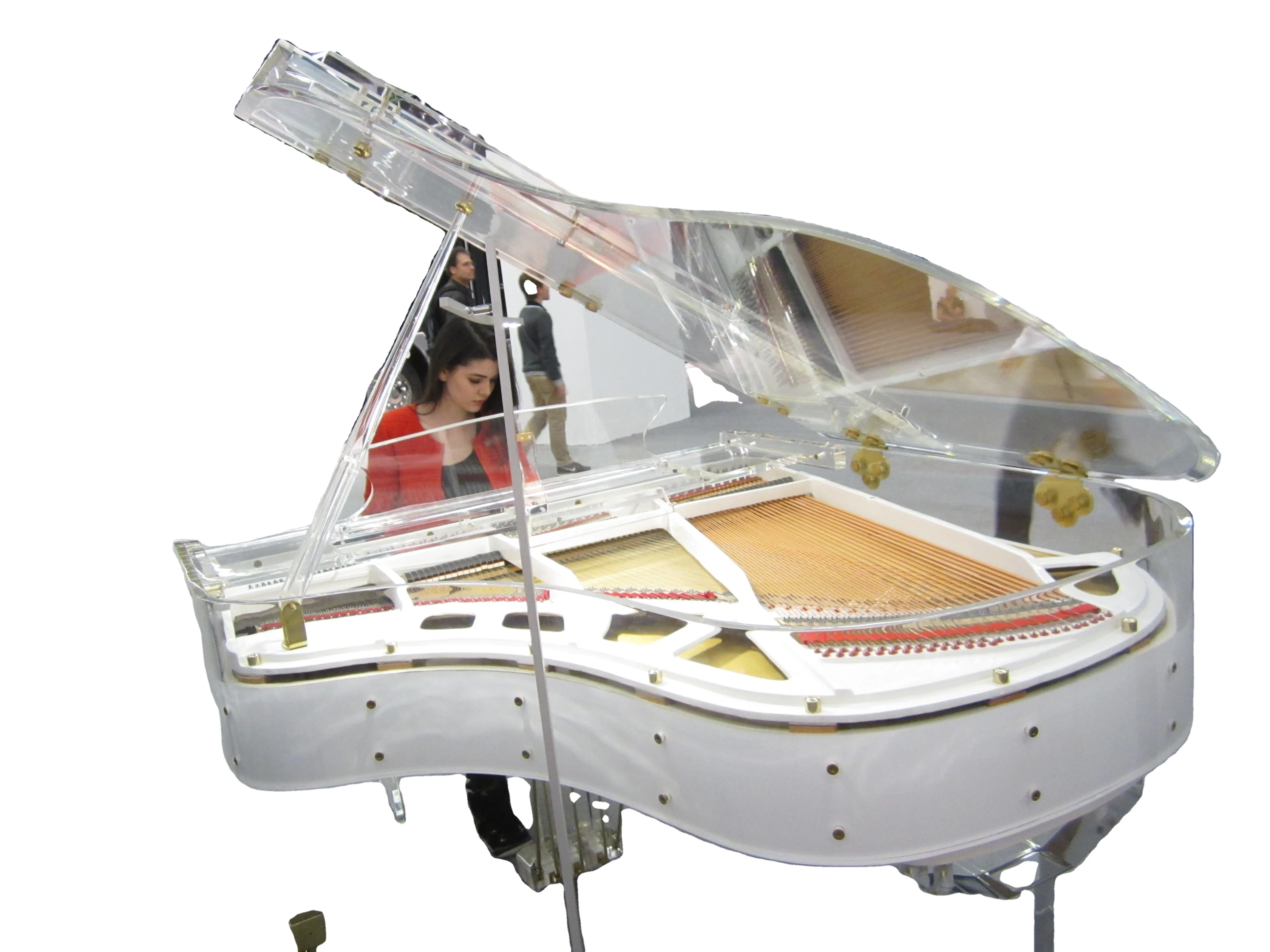  Прозрачный акриловый кабинетный рояль продается HG-168A со светодиодными огнями