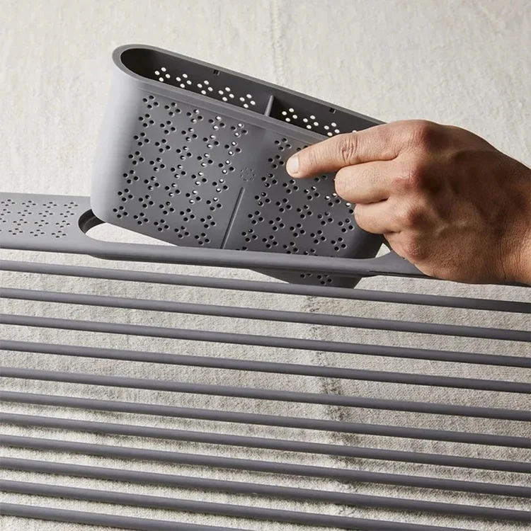 Maisons Multipurpose Dish Drying Rack for Cups Fruits Over Sink Folding Drainer Stainless Steel Dish Racks