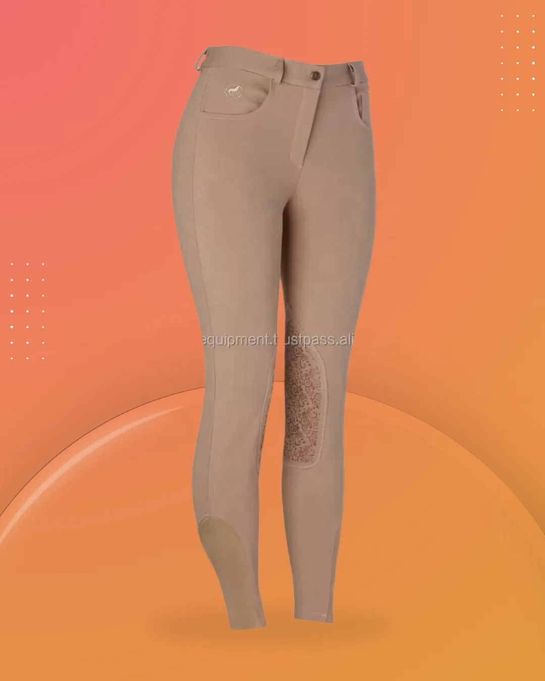 Cotton Knit Fabric Riding Breeches Stretch Comfortable Horse Products