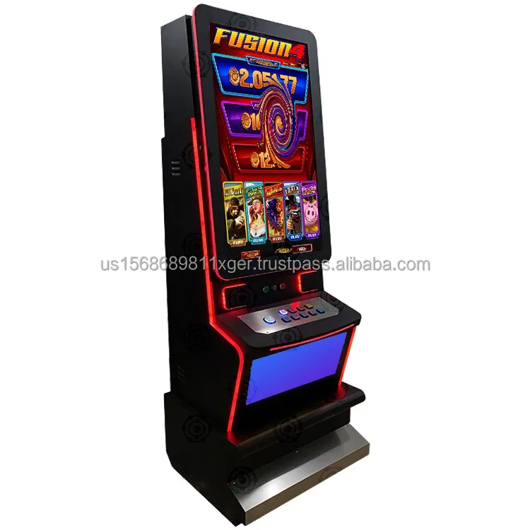 2024 Wholesale Best Seller Luxury 43 Inch Vertical Touchscreen Monitor Coin Pusher Fusion Game Nudge Machine Fire Link Model VGA