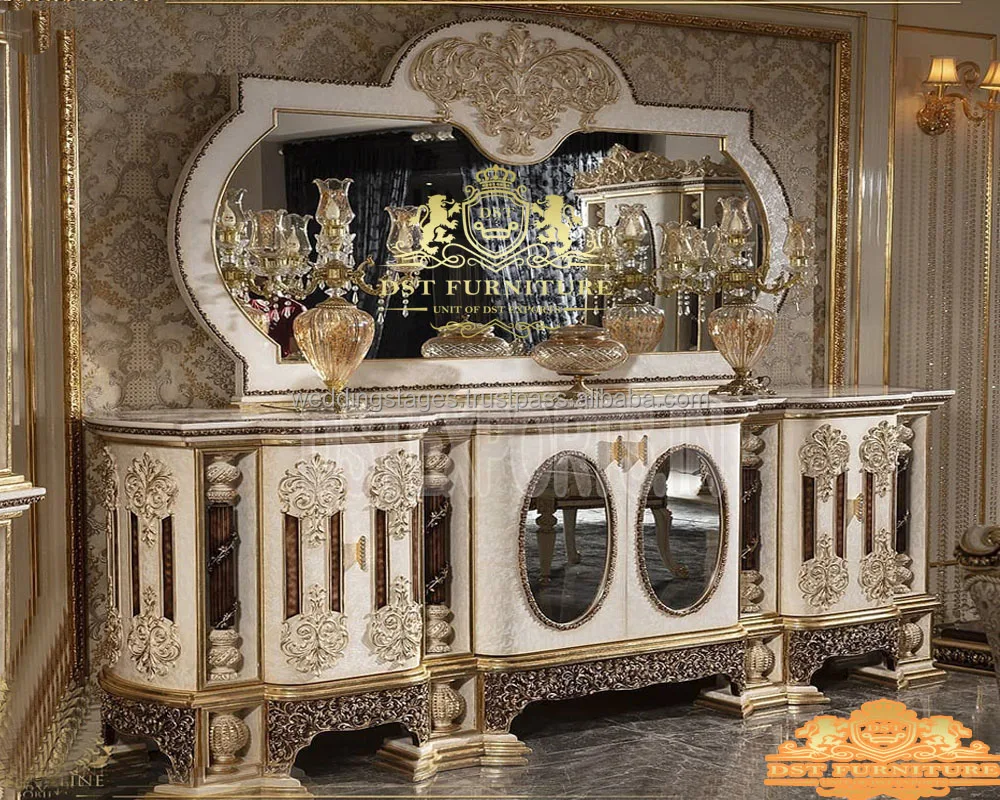 Exquisite Romanian Style Dining Area Console Table Set Hand Carved Modern Dressing Table Buy Teak Wood Dresser Affordable Prices