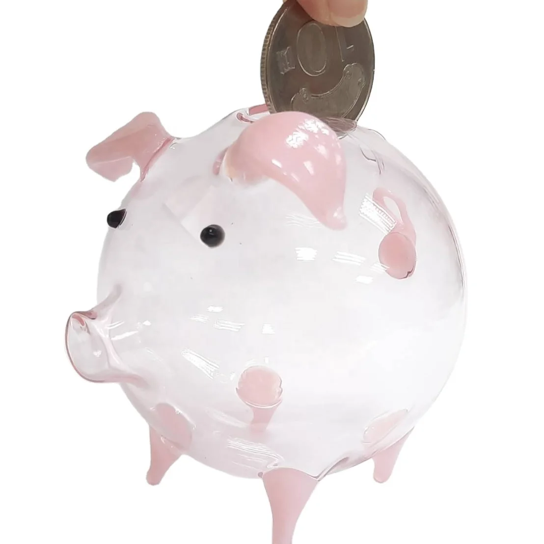 Hand Blown Animal Figurines Murano Glass Custom Piggy Bank